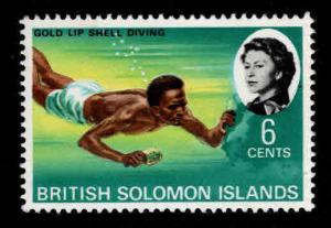 British Solomon Islands Scott 188 MNH** shell diver stamp