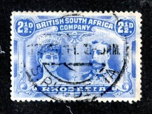 1910 Rhodesia Sc#104 used( 1682 BCX2 )