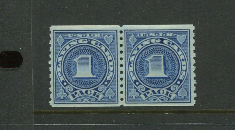 RF26A Playing Cards Revenue Mint Coil Pair of 2 Stamps NH (Bx 2424)