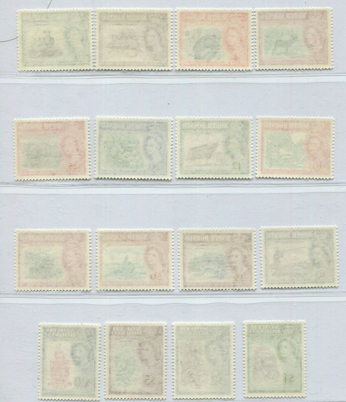 QEII 1961 NORTH BORNEO LOVELY SET SCOTT 261-285 PERFECT MNH