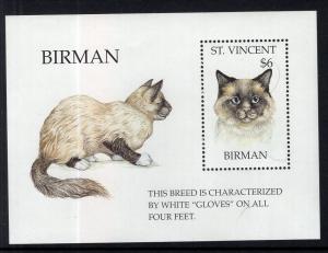 St Vincent 2155 Cat Souvenir Sheet MNH VF