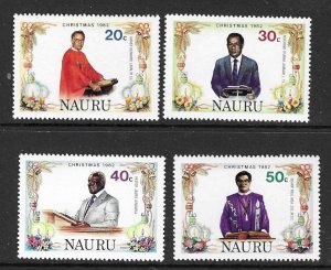 NAURU SG275/8 1982 CHRISTMAS  MNH