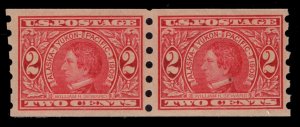 MOMEN: US STAMPS #371 PAIR MAILOMETER TYPE III MINT OG NH VF LOT #85822**