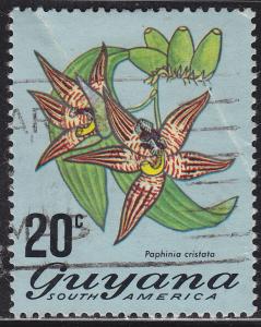 Guyana 140 Paphinia Cristata 1972