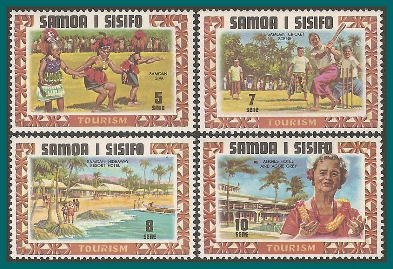 Samoa 1971 Tourism, MNH  344-347,SG365-SG368