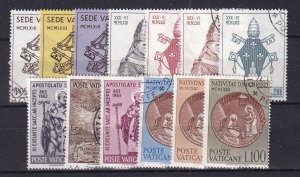 1963 Vatican City - Sc#362-374. Complete year set - Used