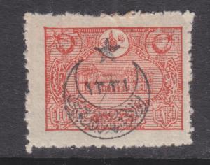 TURKEY, 1918 Star & Crescent on GPO Constantinople 10pi. Carmine, lhm.