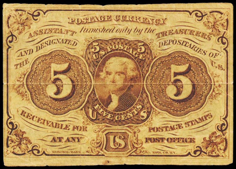 POSTAGE CURRENCY PC5  Mint (ID # 103250)