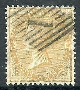 India SG42 2d Yellow Buff No Wmk SUPERB USED