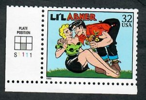 3000q Comic Strips Classics: Li'l Abner MNH plate number single