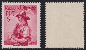 Austria - 1951 - Scott #542 - MNH - Costumes Series