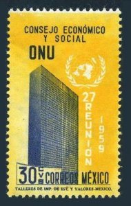 Mexico 906 2 stamps,MNH.Mi 1085. Meeting of UNESCO,1959.UN New York Headquarters