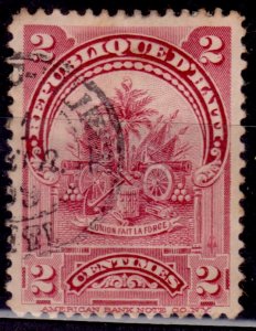 Haiti 1899, Coat of Arms, 2c, sc#55, used