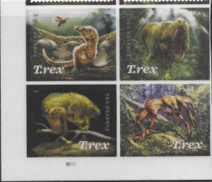 US #5410-5413 MNH Plate Block  T. Rex