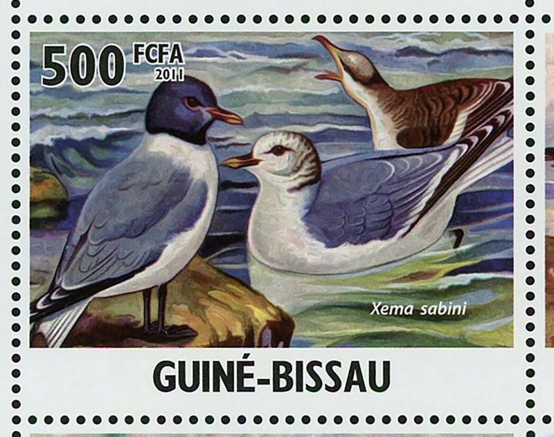 Seagulls Birds Stamp Xema Sabini Larus Hyperboreus S/S MNH #5245-5250