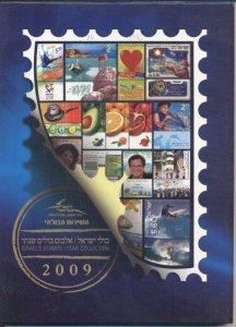 ISRAEL 2009  COMPLETE YEAR SET BOOK WITH STAMPS & S/SHEETS MNH