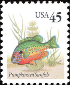 1992 45c Pumpkinseed Sunfish Scott 2481 Mint F/VF NH