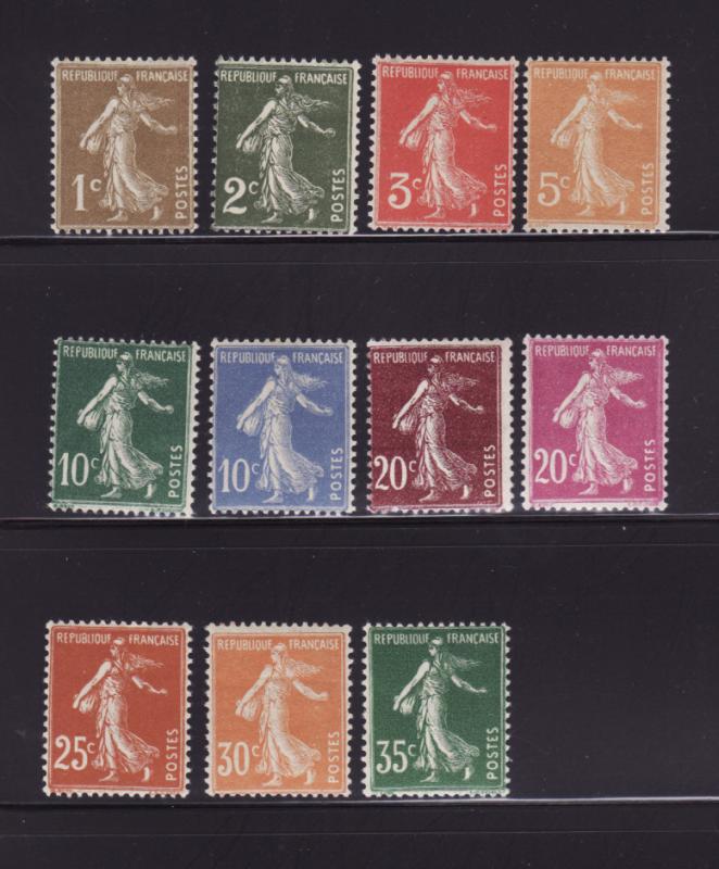 France 156-158, 160, 163-164, 166-170, 176 MNH Sower