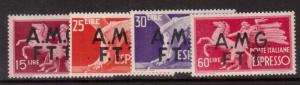 Italy Trieste A #E1 - #E4 VF/NH Scarce Set