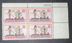 Scott#: C86 - De Forest Audions 11¢ 1973 Plate Block of Four MNHOG - Lot 3