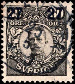 Sweden #99-104, Complete Set(6), 1918, Used