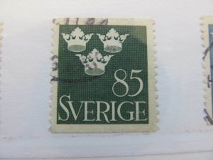 1939 Sweden Suede Sweden 85o Perf 12 1⁄2 Fine Green Used Stamp A13P13F142-