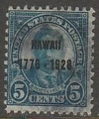 U.S. 648, 5¢ HAWAII ISSUE. USED, F. (319)