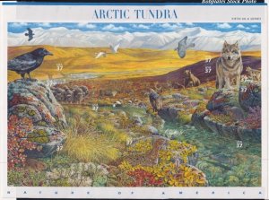 BOBPLATES #3802 Arctic Tundra Mini Sheet VF NH SCV=$8.5