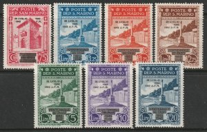 San Marino Sc 221-227 partial set MNH