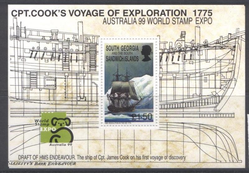 South Georgia 230 MNH Captain Cook, HMS Resolution