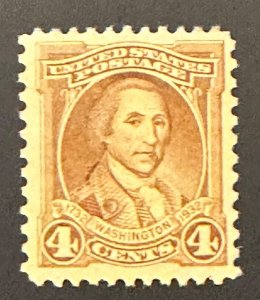 Scott#: 709 - Washington at 49 4c 1932 Single Stamp MNHOG - Lot 2