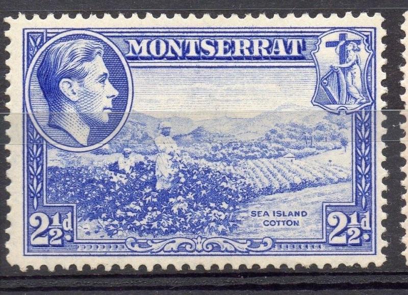 Montserrat 1938 GVI Early Issue Fine Mint Hinged 2.5d. 082796