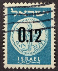 1960, Israel 0,12L, Used, Sc 173