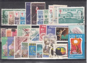 Philippines Sc B8/C102 used. Early BOB issues, 31 different, sound, F-VF group.