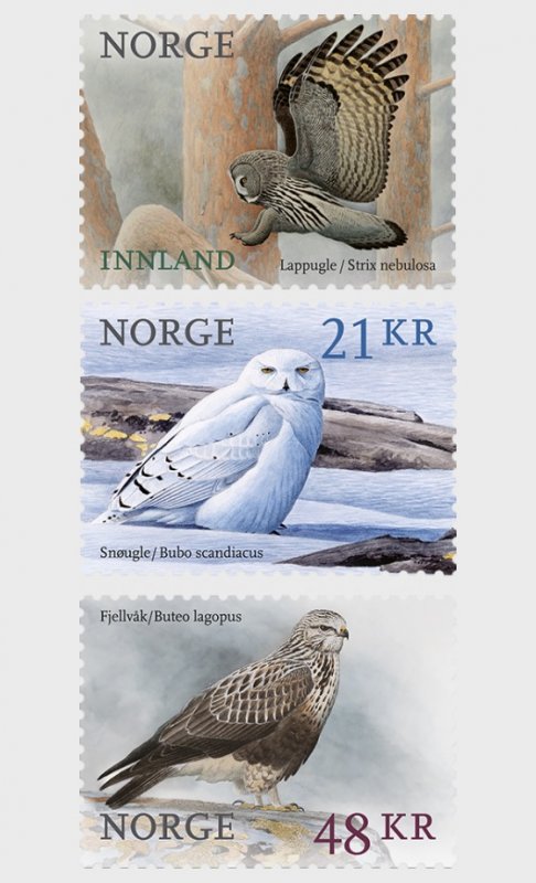 2018 Norway Birds (3) (Scott 1840-42) MNH
