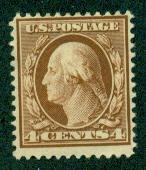 United States #334  Mint  F-VF  VLH