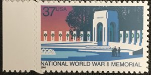 US #3862 MNH Single w/Selvage W.W.II Memorial SCV $.75 L42