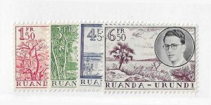 Ruanda - Urundi  Sc #133-136  set of 4  NH VF