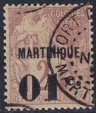 Martinique 1888 Sc 9 used