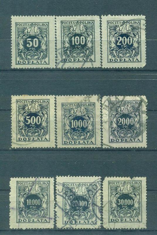 Poland sc# J51-67 used cat value $5.75