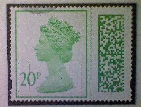 Great Britain, Scott MH509, used (o), 2022 Machin, Queen Elizabeth II, 20p