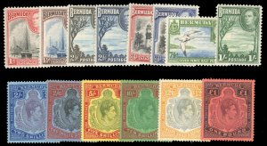 Bermuda #118-128 Cat$450 (for never hinged set), 1938-51 George VI, complete ...