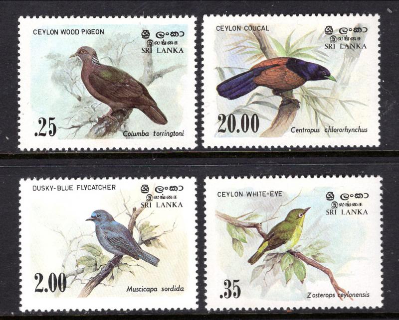 Sri Lanka 691-694 Birds MNH VF