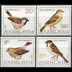 YUGOSLAVIA 1982 - Scott# 1566-9 Birds Set of 4 NH