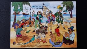 Disney - Turks & Caicos Islands 1985. ** MNH Block