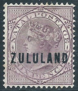 Zululand, Sc #13, 6d MH