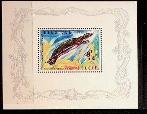 BELGIUM Sc B783 NH SOUVENIR SHEET OF 1965 - TURTLE