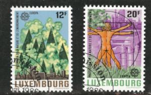 Luxembourg Scott 751-752 Used CTO 1986 Europa set