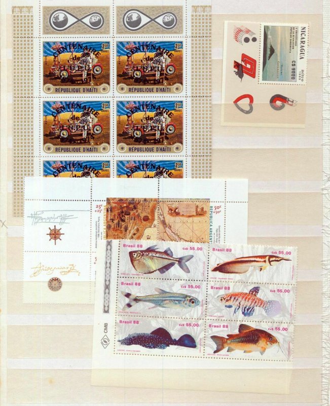 Brazil Haiti Nicaragua Fish Malaria Judo Triangulars Art Blocks MNH(280+)Top870