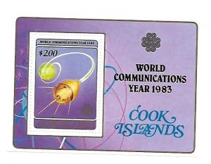 Cook Islands 1983 World Communication Year S/S MNH C1